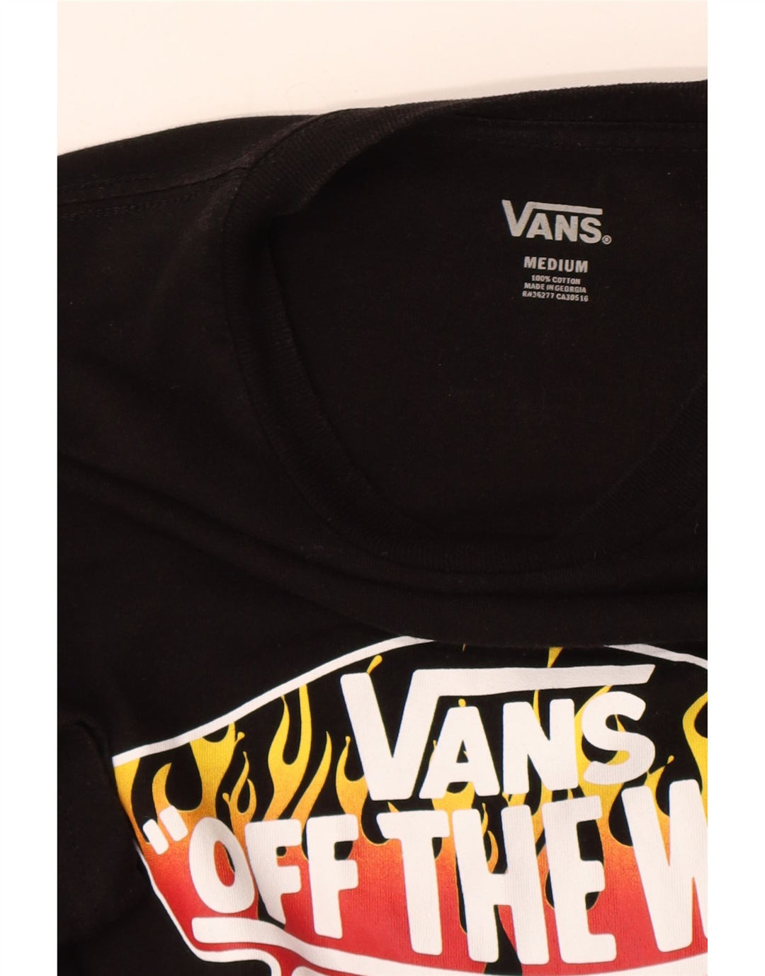 Męski T-shirt z grafiką Vans, średni czarny, bawełniany