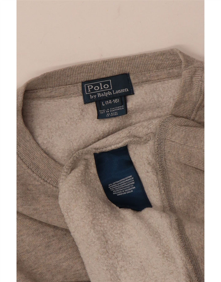 Bluza chłopięca Polo Ralph Lauren, 14-15 lat, duża, szara, nakrapiana