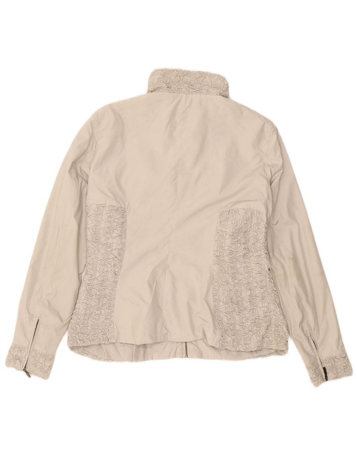ZARA Womens Utility Jacket UK 18 XL Grey Polyester