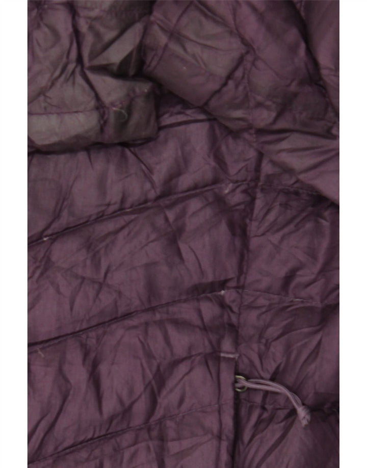 Damski ocieplany płaszcz z kapturem The North Face UK 16, duży, fioletowy poliester