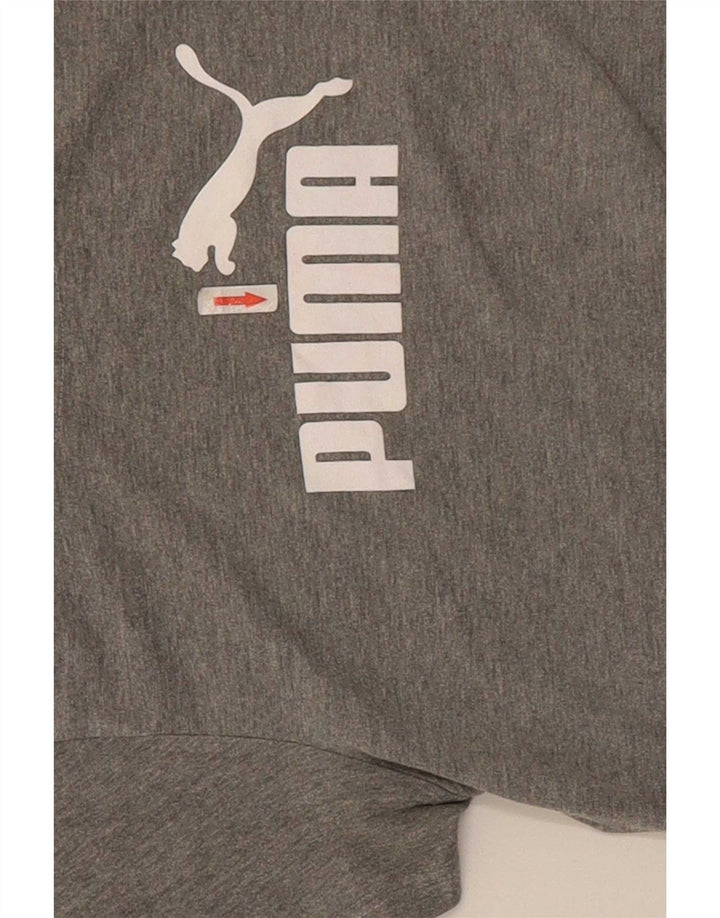 Damska koszulka z grafiką Puma Top UK 12 Medium Grey Flecked