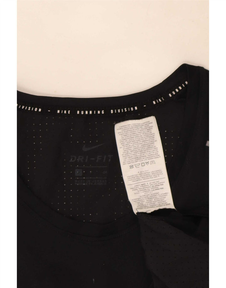 Męska kamizelka z grafiką Nike Dri Fit, mała, czarna, poliestrowa