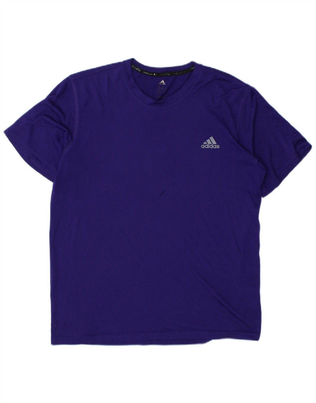 Męska koszulka ADIDAS Climalite Top, średni fioletowy poliester