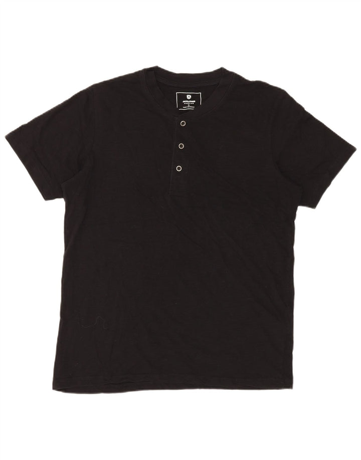 T-shirt męski JACK & JONES, XL, czarny, bawełniany