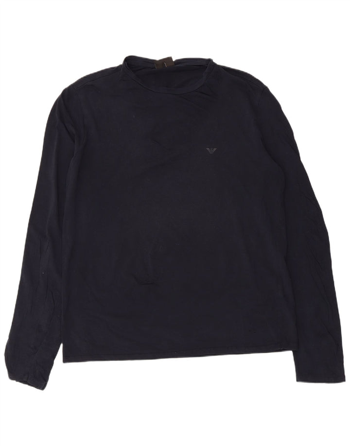 Męski top z długim rękawem Armani 2XL granatowy