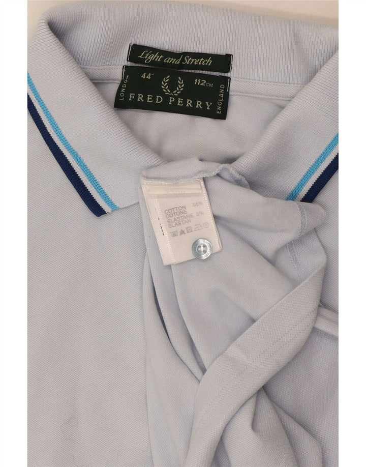 Męska koszulka polo Fred Perry, bawełniana w średnie niebieskie paski