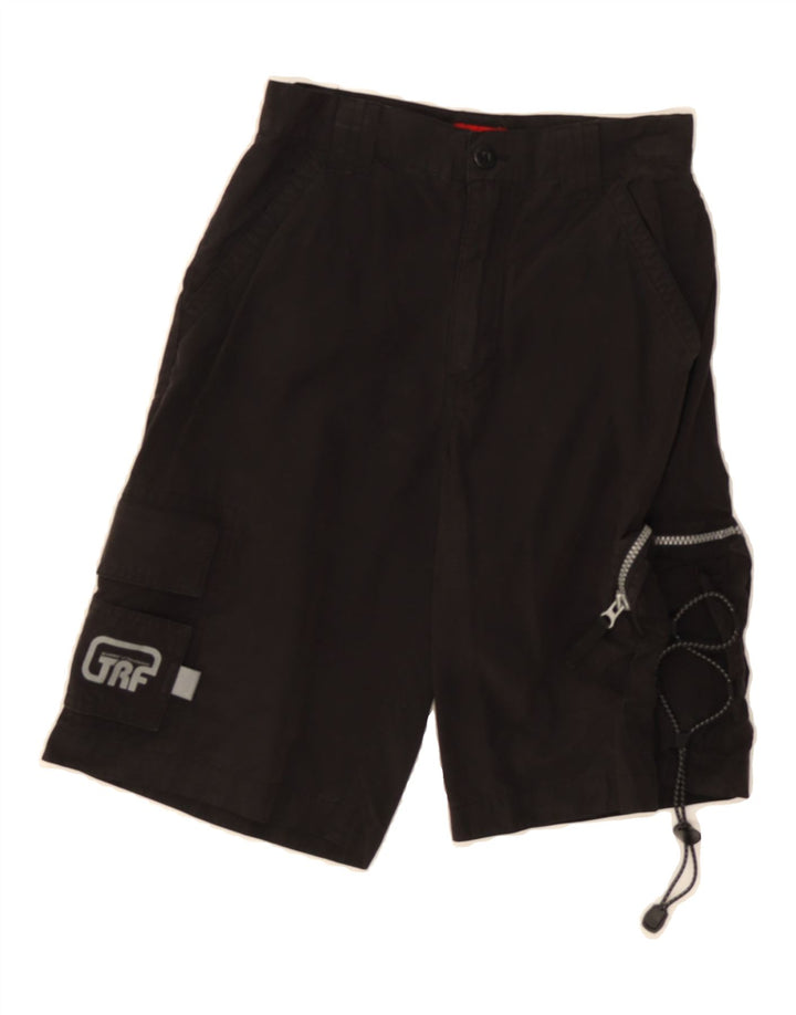MOSSIMO Womens High Waist Graphic Cargo Shorts US 10 Large W30  Black Vintage Mossimo and Second-Hand Mossimo from Messina Hembry 
