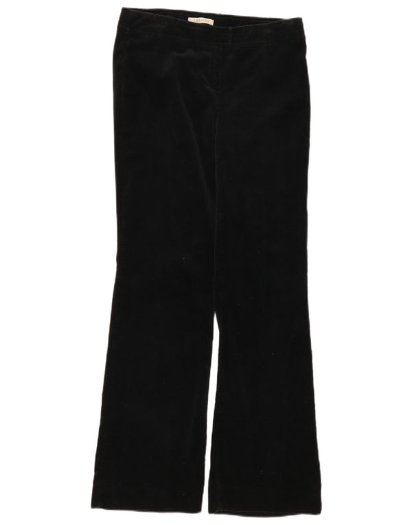 Spodnie damskie i Blues Flare UK 10 Small W30 L30 Czarna bawełna