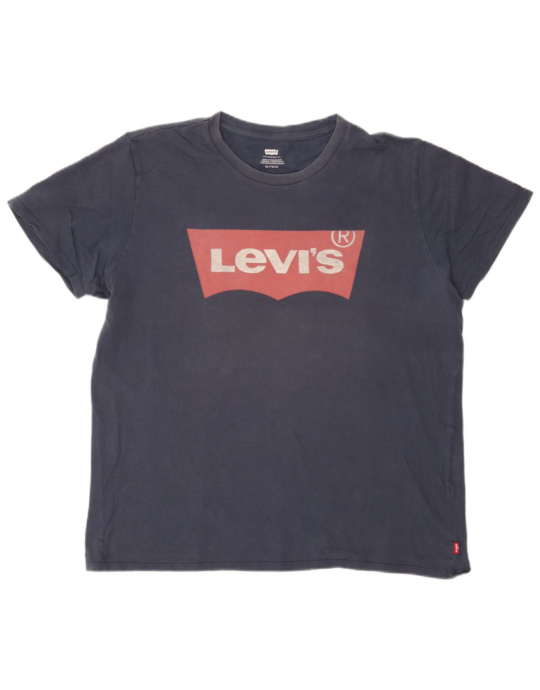 Męska koszulka z grafiką Levi's Top XL, granatowa, bawełniana