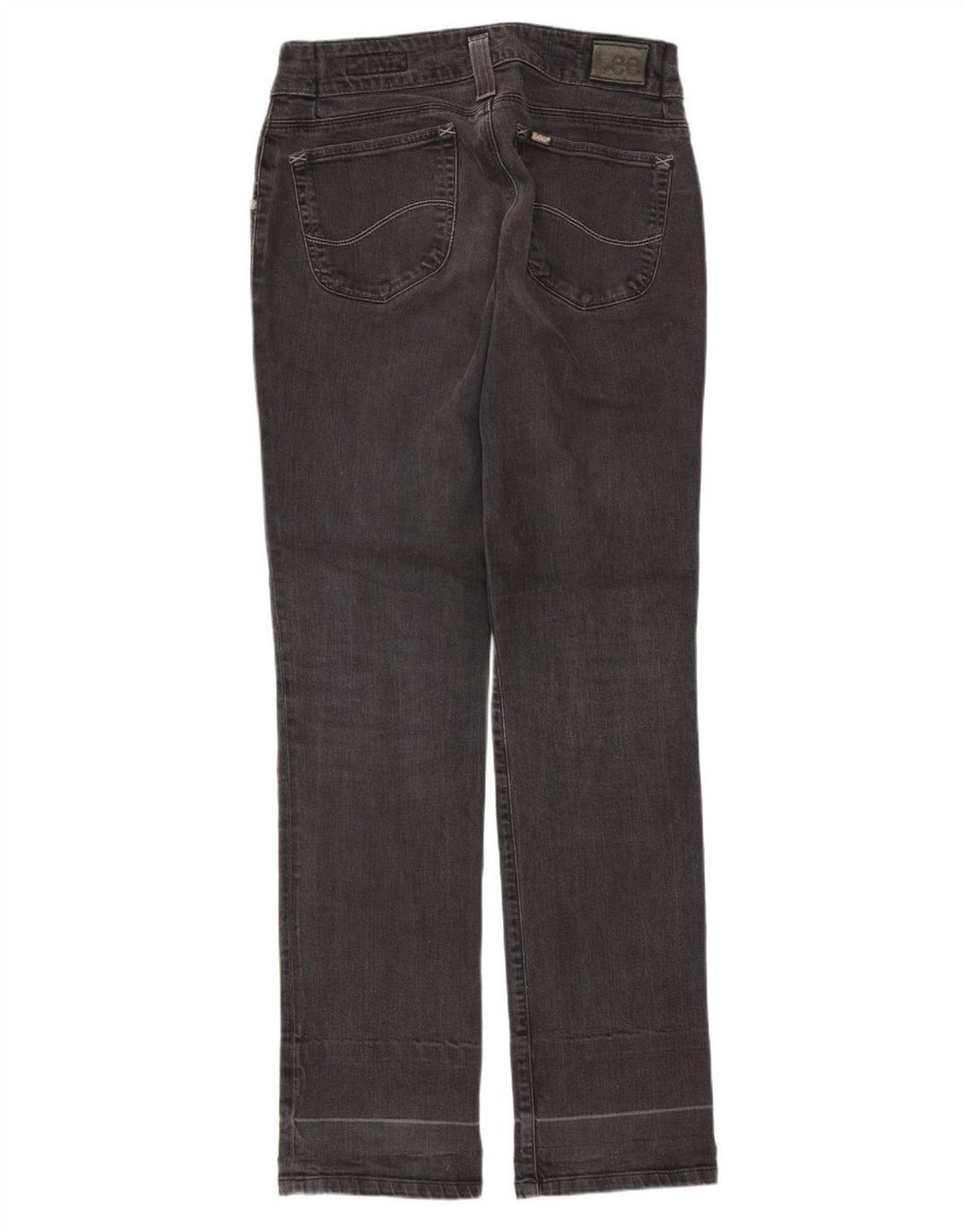 Damskie jeansy Lee Leola Straight W30 L33 Czarne bawełniane