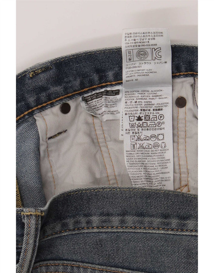 Męskie jeansy Levi's 522 Straight W30 L30 Niebieskie bawełniane