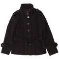 Damska kurtka wojskowa Zara UK 18 XL, czarna, poliestrowa