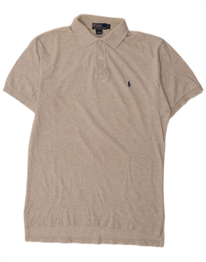 Męska koszulka polo Polo Ralph Lauren, średnia szara bawełna