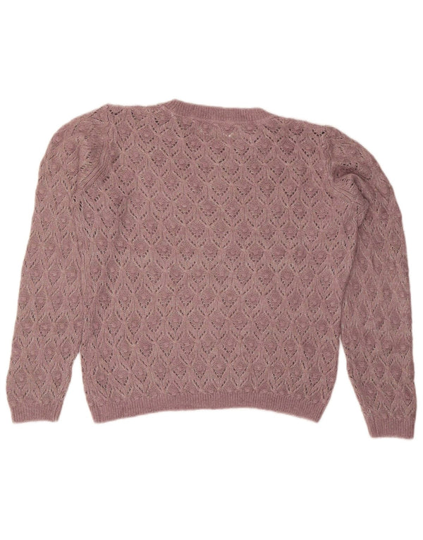 Damski sweter Fat Face z dekoltem w łódkę, UK 12, średni fiolet