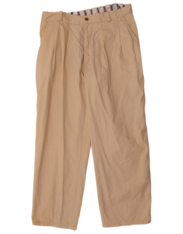 Vintage męskie spodnie Chino IT 50 Large W34 L26 beżowe