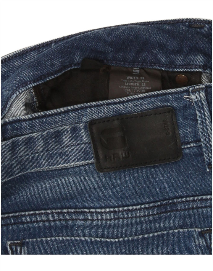 Damskie jeansy slim G-Star W29 L32 Niebieskie bawełniane