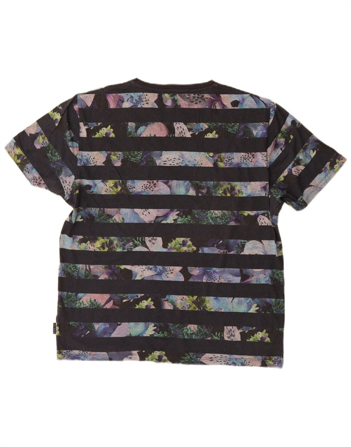 Męski T-shirt Ted Baker, rozmiar 4, duży, granatowy w paski