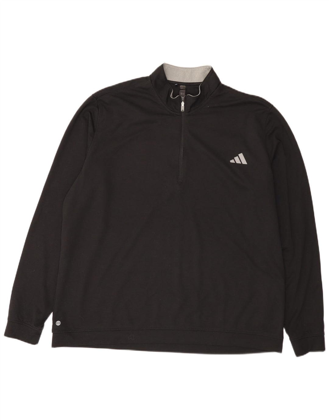 Męska bluza Adidas z zamkiem błyskawicznym, 2XL, czarny poliester