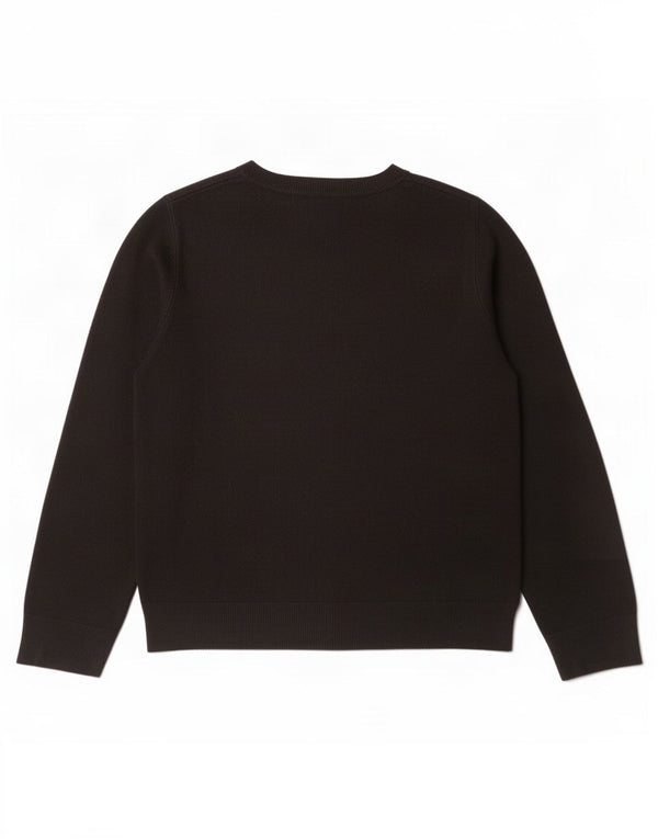 Marks & Spencer Damski sweter z okrągłym dekoltem UK 16, duży, czarny akryl