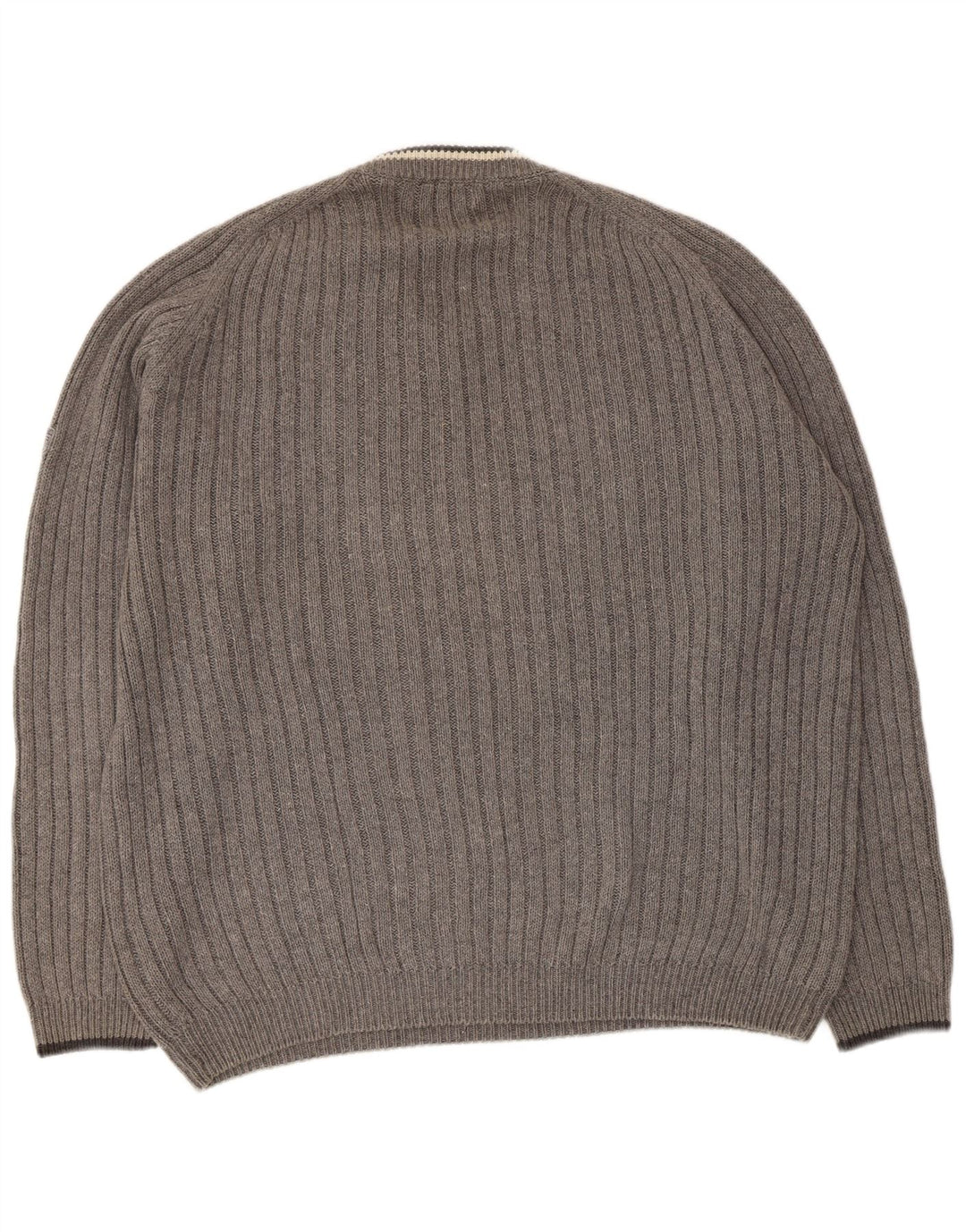 Męski sweter Tom Tailor z dekoltem w kształcie litery V, XL, szary Ramie