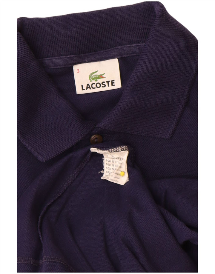 Męska koszulka polo Lacoste, rozmiar 3, mała, granatowa, bawełniana