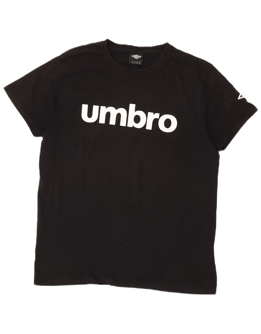 Męska koszulka z grafiką UMBRO Top 2XL, czarna bawełna