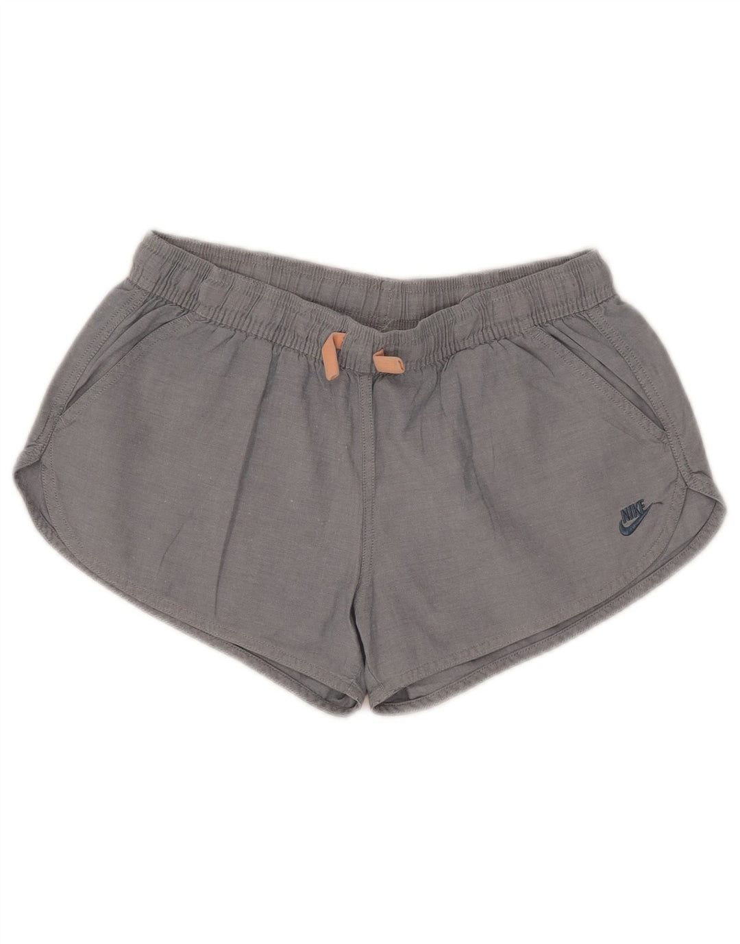 Damskie spodenki na co dzień Nike, małe, W27, szare, bawełniane