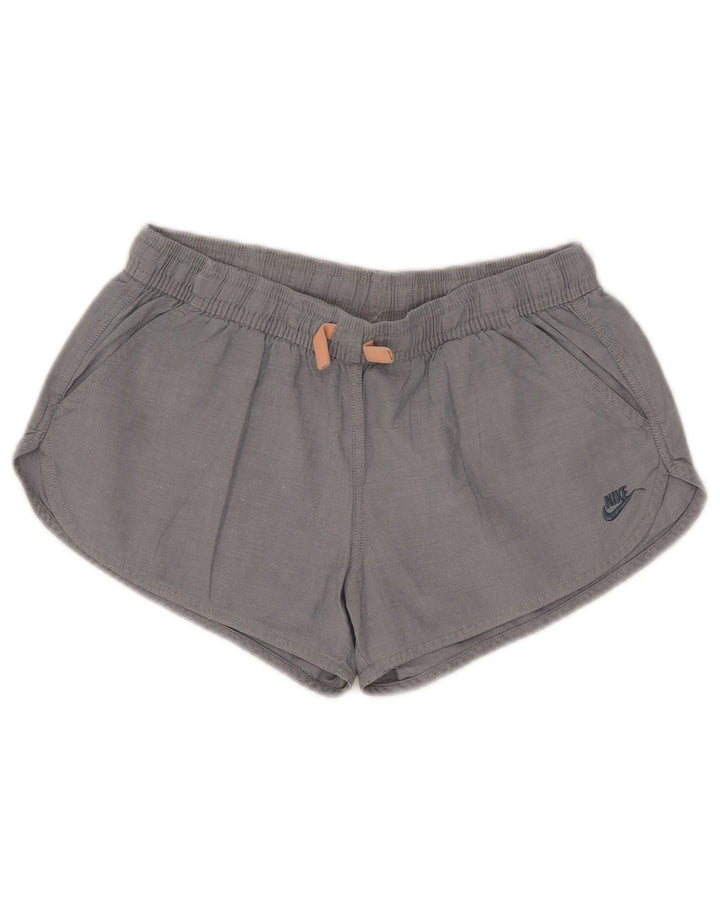 Damskie spodenki na co dzień Nike, małe, W27, szare, bawełniane