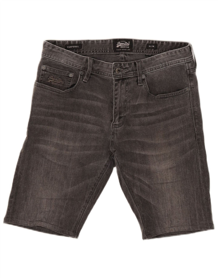 Męskie spodenki jeansowe Superdry Corpporal W32 Średnioszare, bawełniane