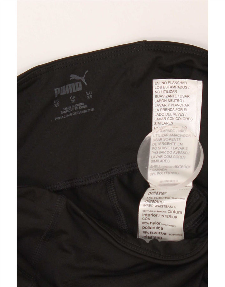 Legginsy damskie Puma UK 4 XS, czarny poliester