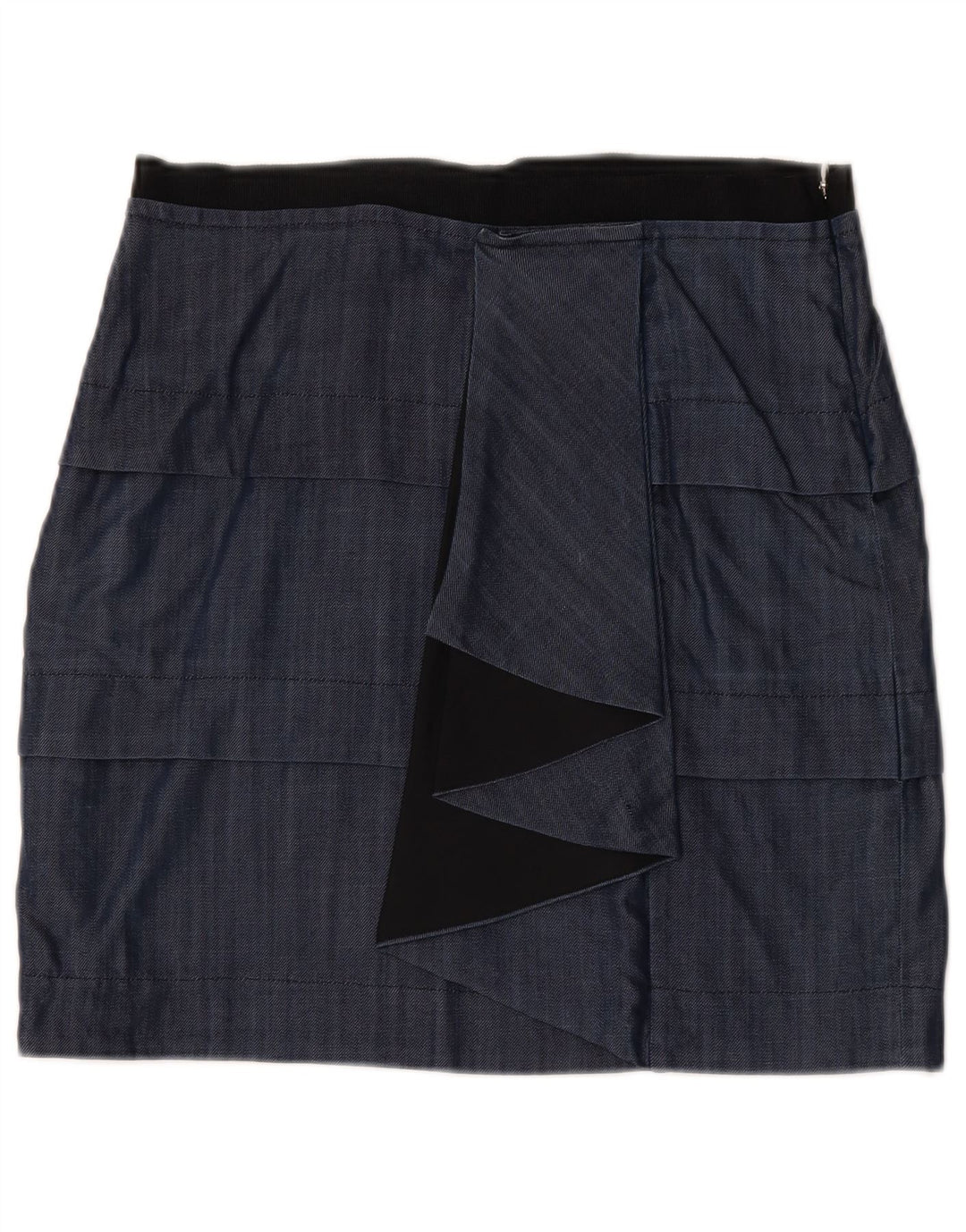 Max&Co. Spódnica damska Peplum duża W32 granatowa wiskoza