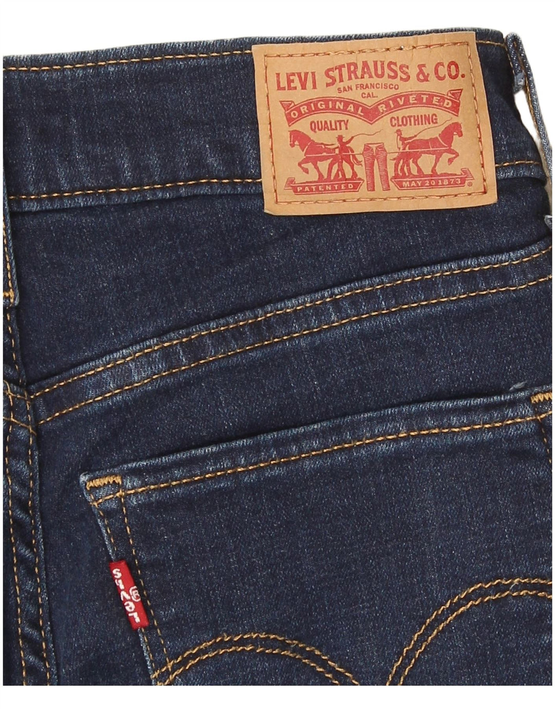 Damskie jeansy Levi's 312 Shaping W24 L31 Granatowe