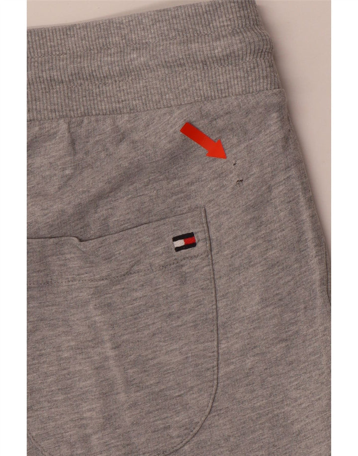 Męskie spodenki sportowe TOMMY HILFIGER, średnioszare, bawełniane