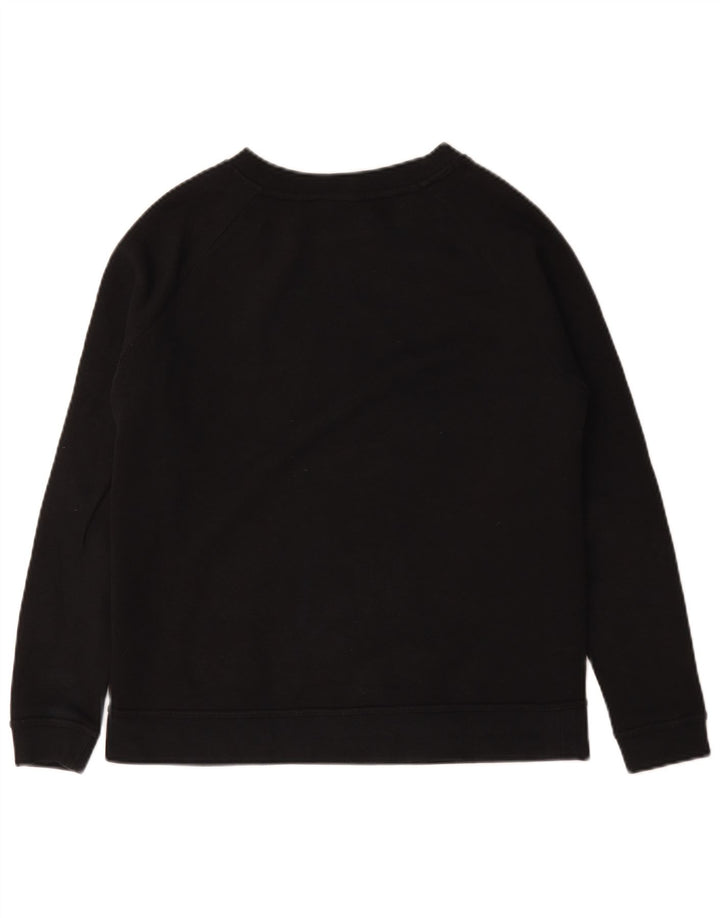 Damska bluza dresowa Nike z grafiką oversize, UK 10, mała, czarna, bawełniana