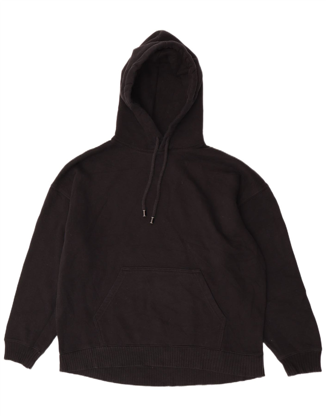 Damski sweter oversize z kapturem Zara UK 14, średni czarny