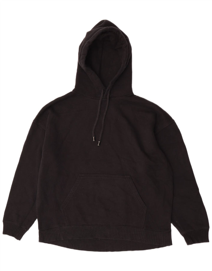 Damski sweter oversize z kapturem Zara UK 14, średni czarny