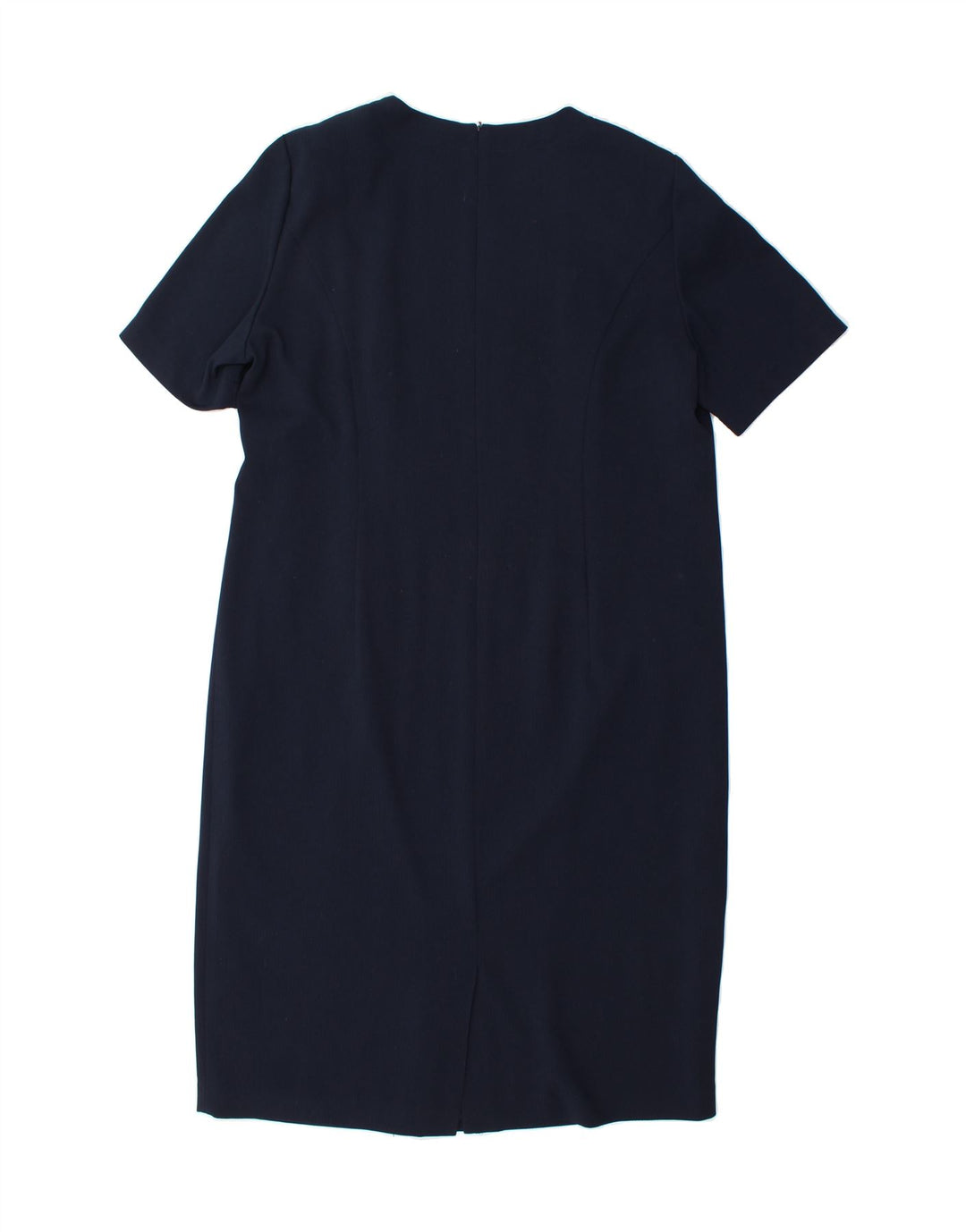 FRANKENWALDER Womens Sheath Dress EU 44 XL Navy Blue Acetate Vintage Frankenwalder and Second-Hand Frankenwalder from Messina Hembry 