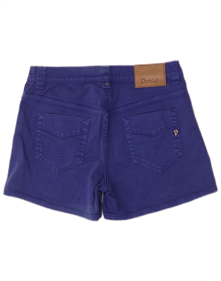 Damskie spodenki jeansowe Dondup o regularnym kroju UK 12 Medium W29, niebieska bawełna
