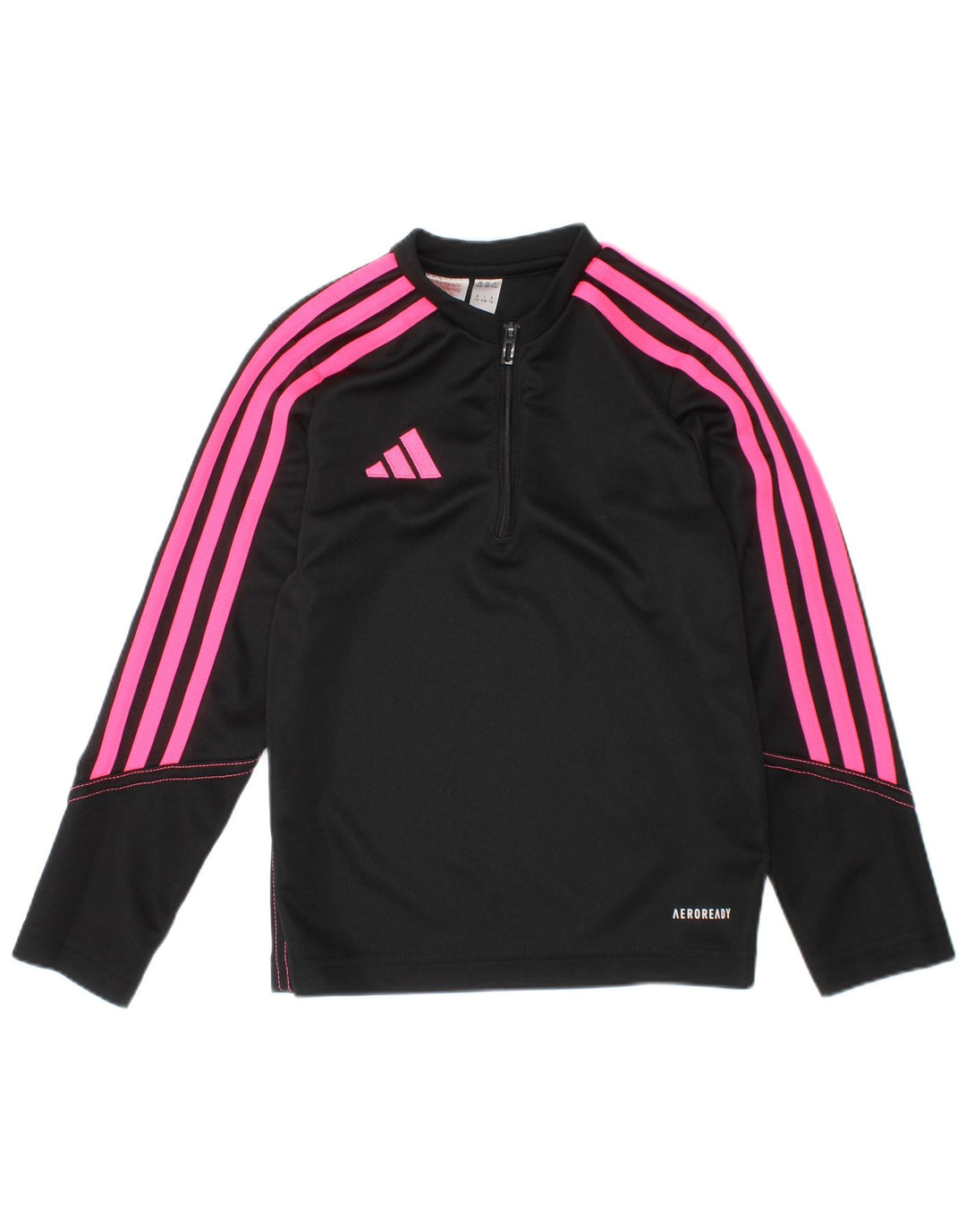 Dres dziewczęcy Adidas Aeroready z zamkiem błyskawicznym na szyi, 5-6 lat, czarny