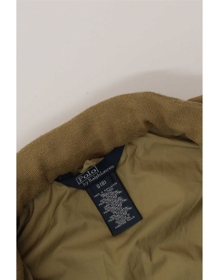 Chłopięca kurtka bomberka Polo Ralph Lauren z kapturem, 7-8 lat, mała, beżowa, poliester