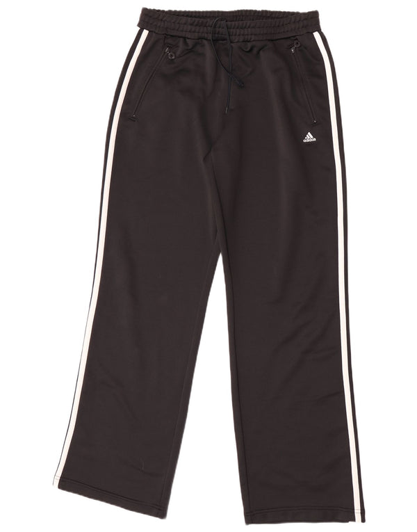 Damskie spodnie dresowe Adidas UK 12, średni czarny poliester