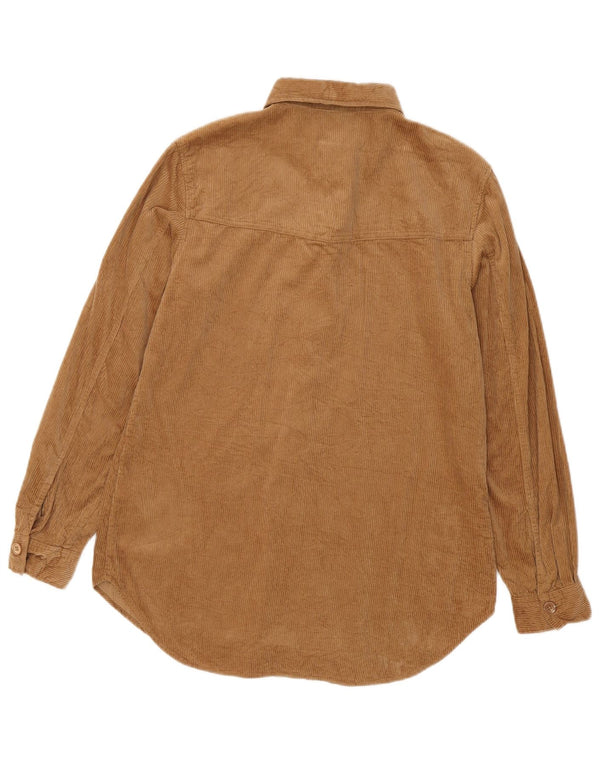 Damska koszula sztruksowa oversize Massimo Dutti EU 34 2XS brązowa bawełniana