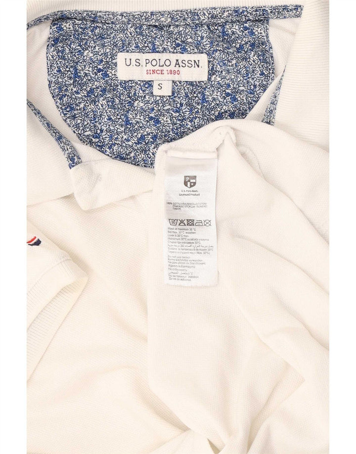 US Polo Assn. Koszula męska mała, biała, bawełniana