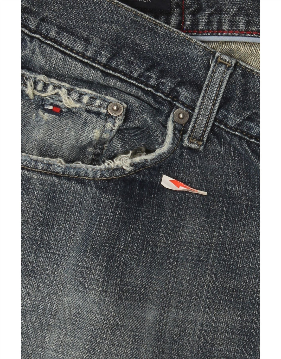 Męskie proste dżinsy Tommy Hilfiger W40 L32 Niebieskie bawełniane