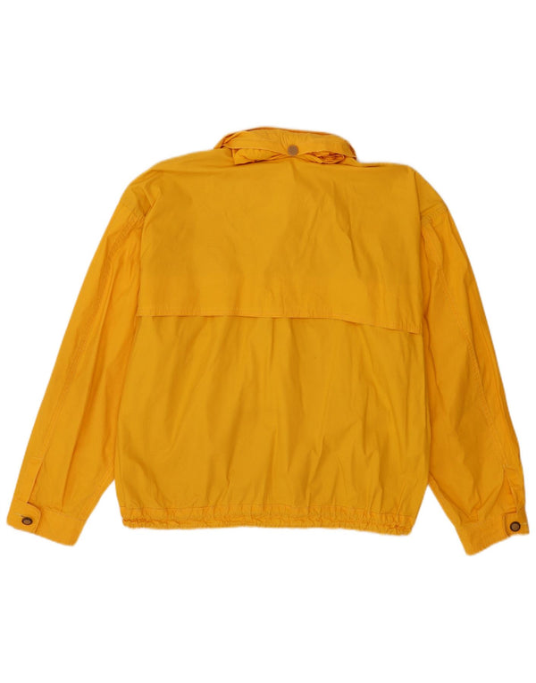 Ellesse Mens Hooded Rain Jacket IT 50 Large Yellow Cotton
