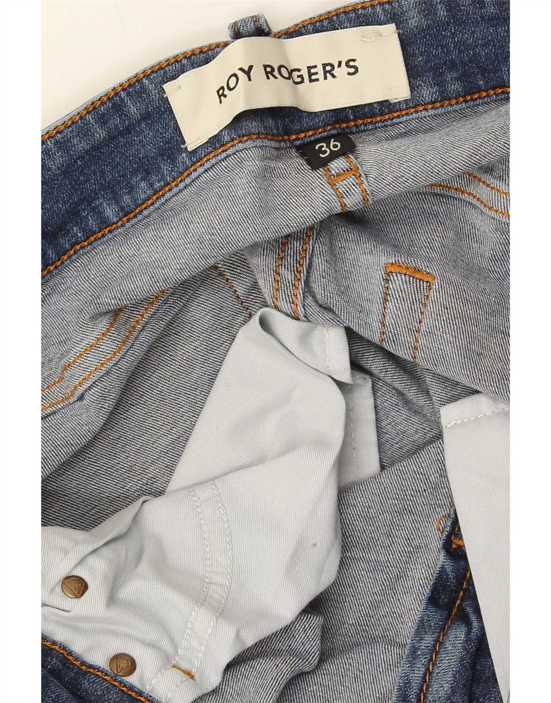 Męskie jeansy slim Roy Rogers W36 L30 Niebieskie