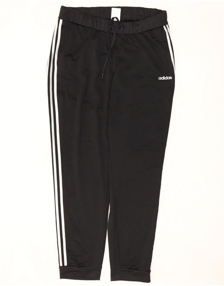 Damskie spodnie dresowe Adidas Joggers UK 20/22 XL Czarny poliester