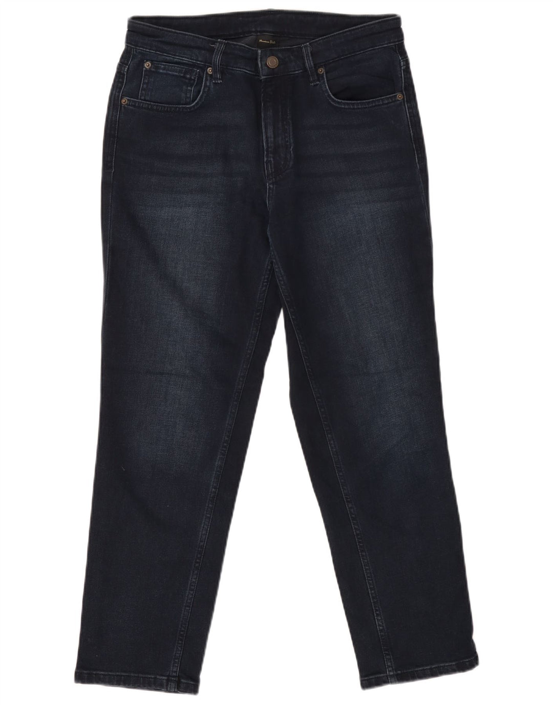 Damskie jeansy zwężane MASSIMO DUTTI EU 40 Medium W30 L27 Granatowa bawełna