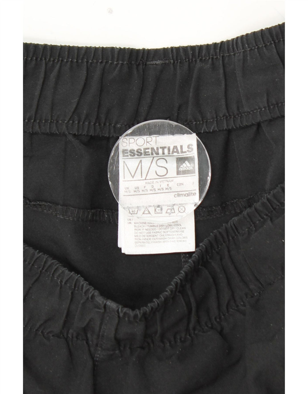 Męskie spodnie dresowe ADIDAS Climalite, średni czarny poliester