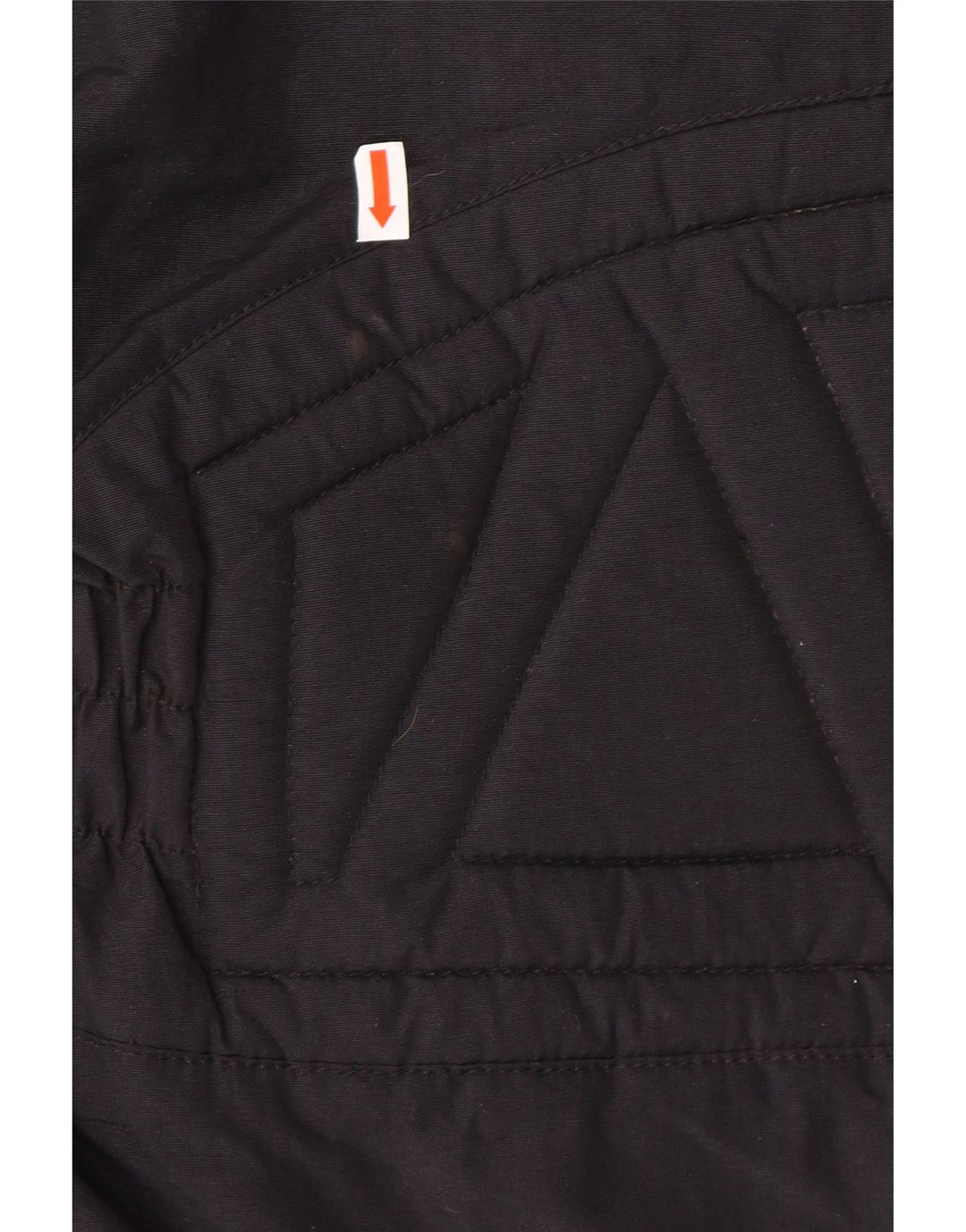 VINTAGE Mens Graphic Biker Jacket UK 36 Small Black Colourblock Nylon